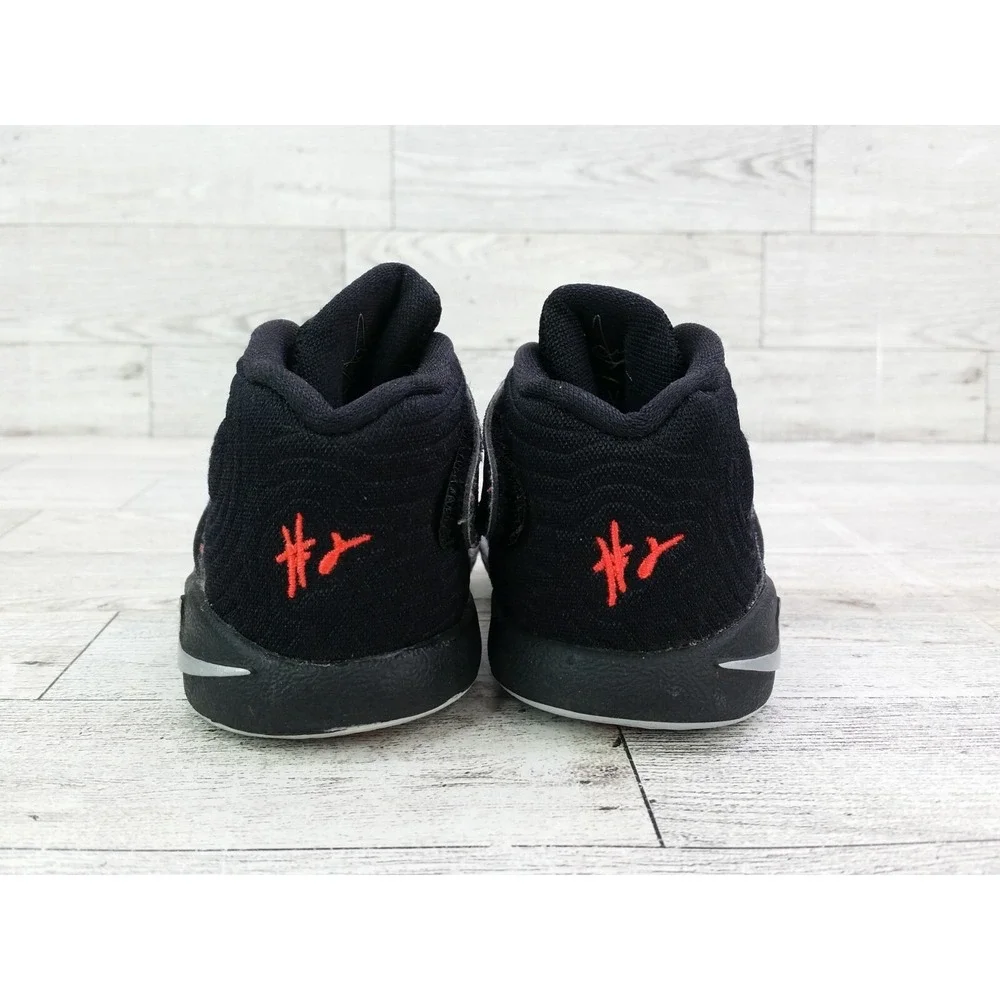 Toddler's Nike Kyrie 2 TD Black Bright Crimson Sneakers Shoes 827281-006 4C 4 C